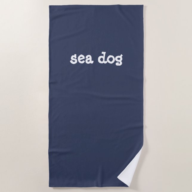 Toalla De Playa perro de mar (Anverso)