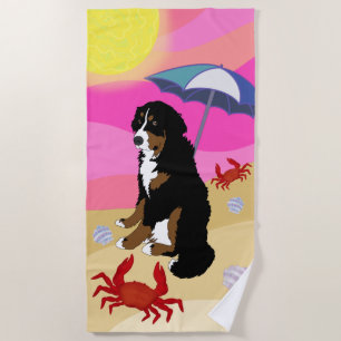 Toalla De Playa Perro de montaña de Bernese