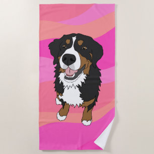 Toalla De Playa Perro de montaña de Bernese