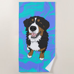 Toalla De Playa Perro de montaña de Bernese