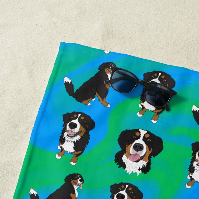Toalla De Playa Perro de montaña de Bernese (In situ)