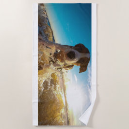 TOALLA DE PLAYA PERRO DE NADAR