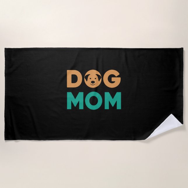 Toalla De Playa Perro Mamá (Anverso)