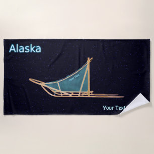 Toalla De Playa Perro Sled - Alaska