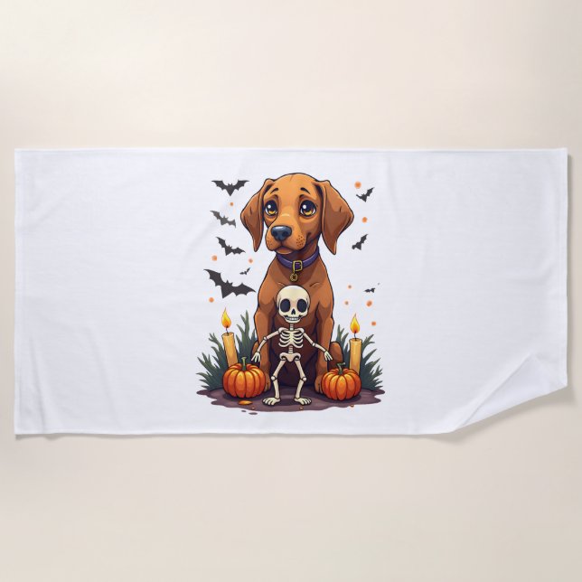 Toalla De Playa Perro Voodoo Vizsla (Anverso)