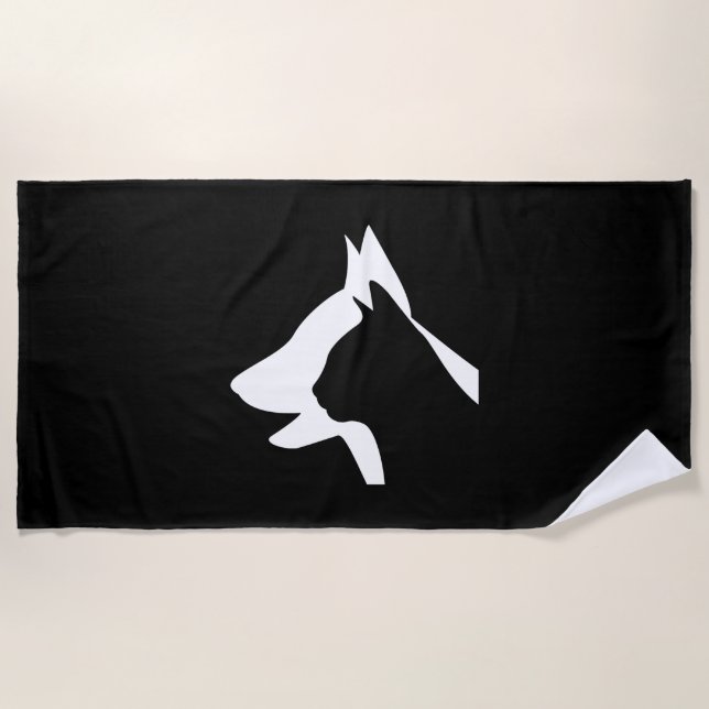 Toalla De Playa Perro y gato (Anverso)