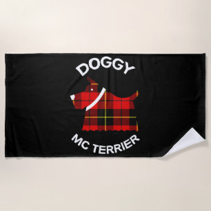 Toalla De Playa Perros Terrier de Escocia Territorios Cof de p