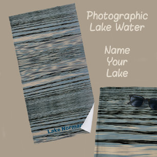 Toalla De Playa Personalizable acuático Lake