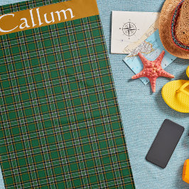 Toalla De Playa Personalización del tartán nacional irlandés