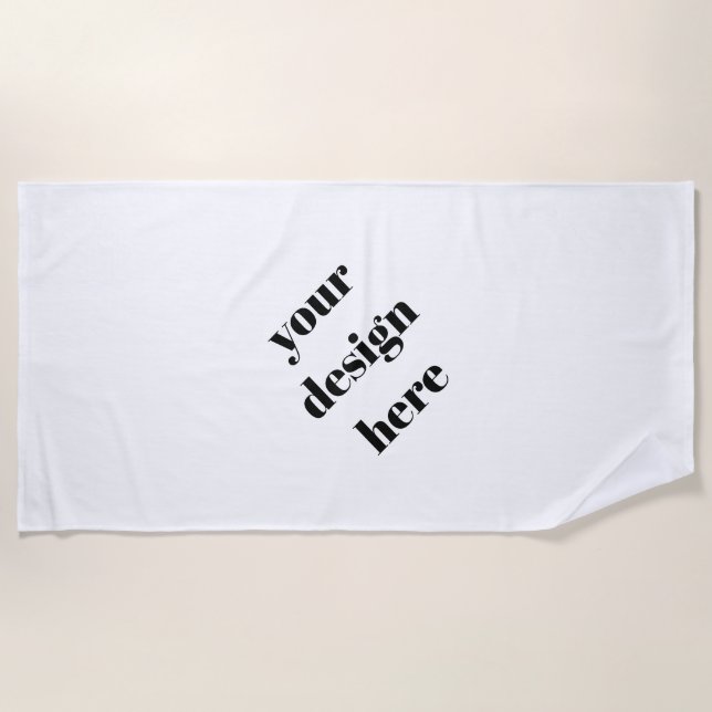 Toalla De Playa Personalización o Personalizar (Anverso)