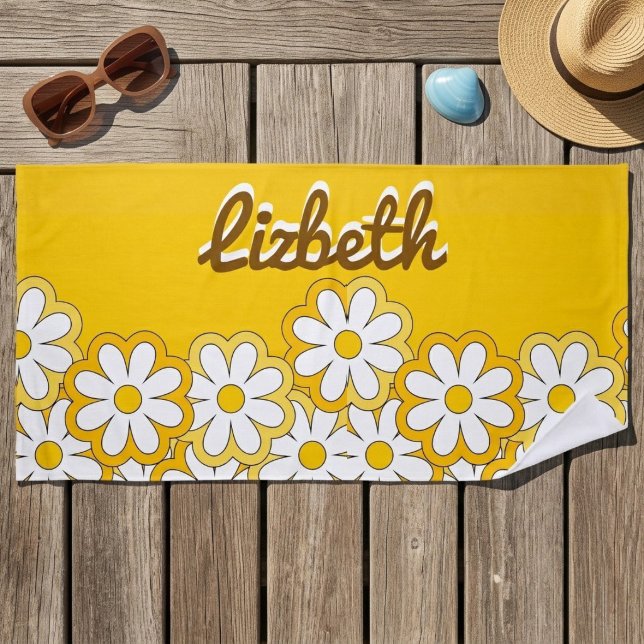 Toalla de playa personalizada con nombre de margar (Subido por el creador)