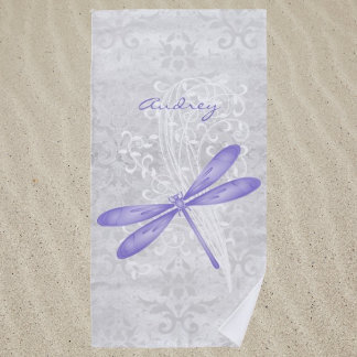 Toalla de playa personalizada de la mosca negra