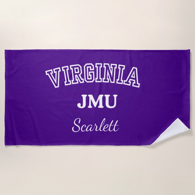 Toalla de playa personalizada de la Universidad Ja (Anverso)