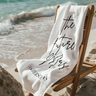 Toalla de playa personalizada "La futura Sra"  
