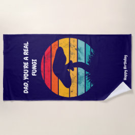 Toalla de playa personalizada para papá