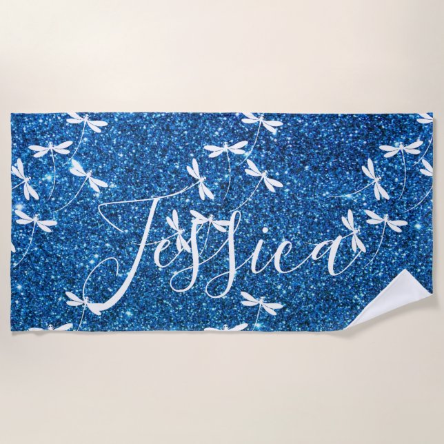 toalla de playa personalizada para purpurinas y li (Anverso)