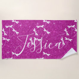 toalla de playa personalizada para purpurinas y li