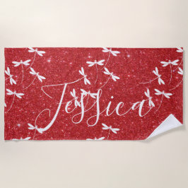 toalla de playa personalizada para purpurinas y li