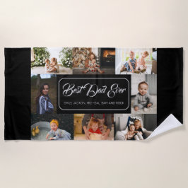 Toalla De Playa Personalizado 8 Mejor Collage de fotos Papel Hídri