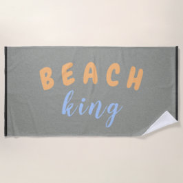 Toalla De Playa Personalizado azul Beach King Peach