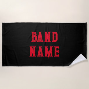 Toalla De Playa Personalizado Band Merch