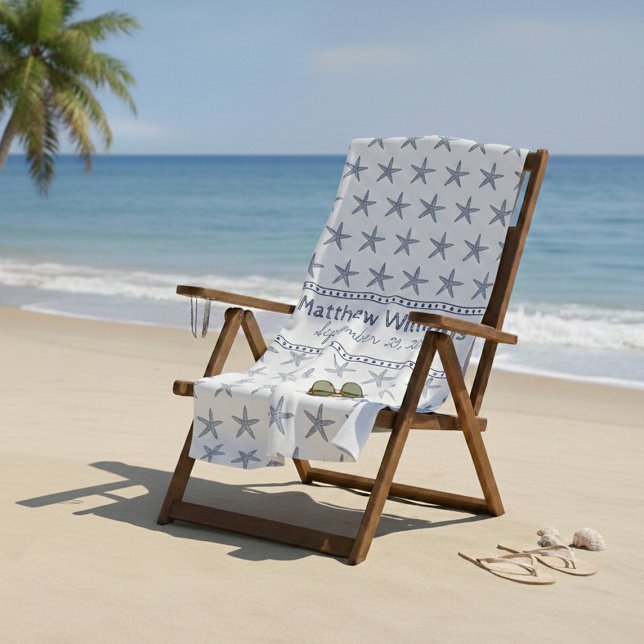 Toalla de playa Personalizado Blue Starfish de la  (Subido por el creador)