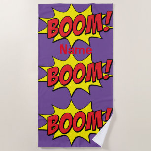 Toalla De Playa Personalizado Boom Thunder_Cove