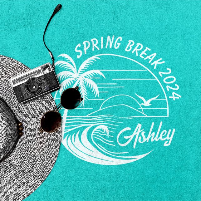 Toalla De Playa Personalizado Chicas de vacaciones de primavera vi (Subido por el creador)