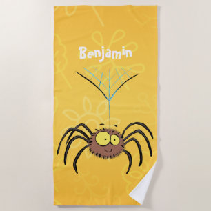 Toalla De Playa Personalizado de araña suave y adorable