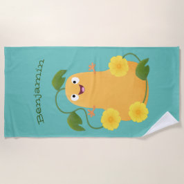 Toalla De Playa Personalizado de calabaza de calabaza de marihuana