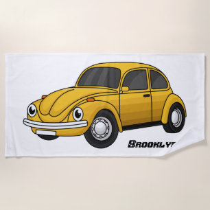 Toalla De Playa Personalizado de coche clásico