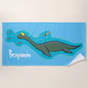 Toalla De Playa Personalizado de plesiosaurios monstruo del mar