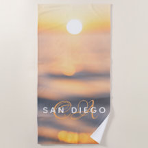 Personalizado Golden Ocean Sunset de San Diego