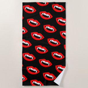 Toalla De Playa Personalizado Monster Vampiros Ligas de dientes af