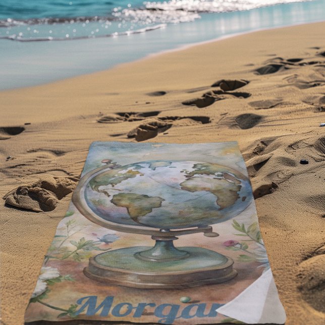 Toalla De Playa Personalizado Viajes al Mundo (Subido por el creador)