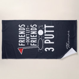 Toalla De Playa Personalizar amigos no deja que los mejores amigos