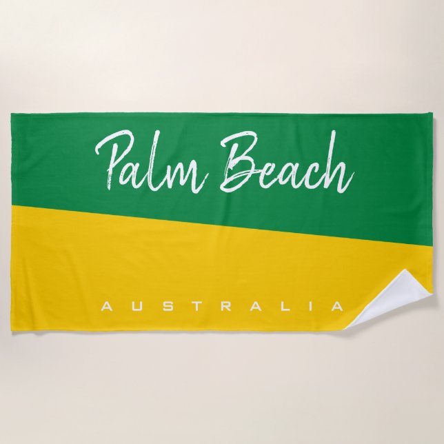 Toalla De Playa Personalizar Australia (Anverso)