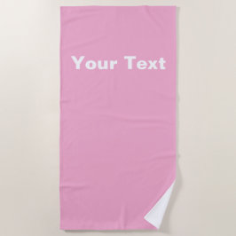 Toalla De Playa Personalizar Rosa
