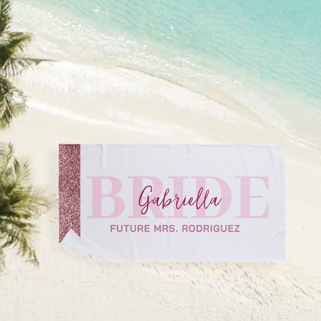 Toalla De Playa Personalized beach towel for the bride (Subido por el creador)