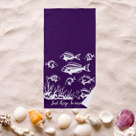 Toalla De Playa Pesca bajo tendencia de estilo Acuático-Pescador
