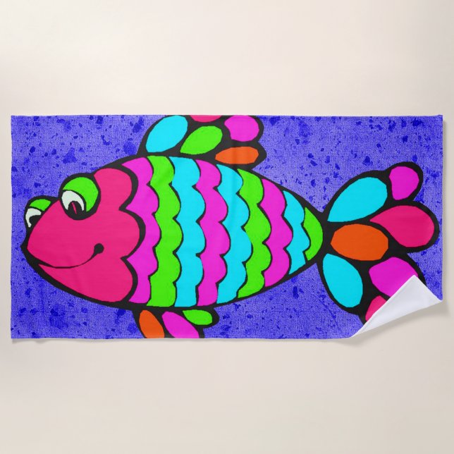 Toalla De Playa Pescado tropical (Anverso)