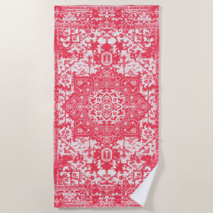 Toalla De Playa Pétalos rosas en los sueños de Kilim