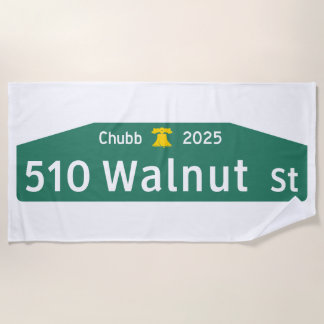 Toalla De Playa Philly Street Sign Beach Towel: For YOUR Address! 