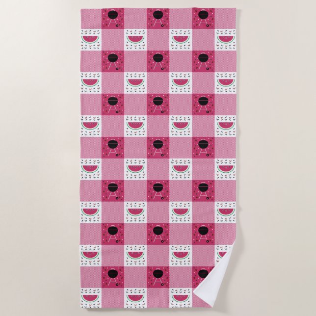 Toalla de Playa Picnic de Verano (Anverso)