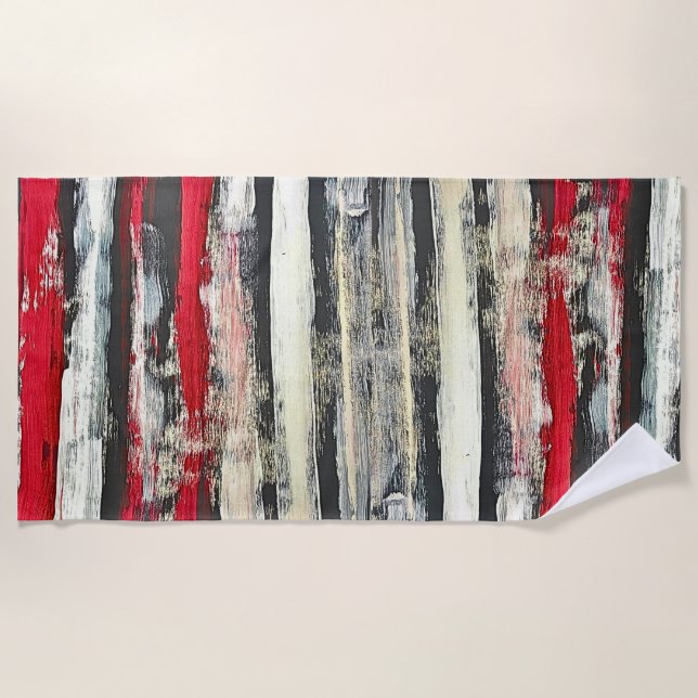 TOALLA DE PLAYA PIECE DE MADERA (Anverso)