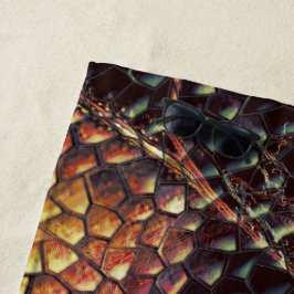 Toalla De Playa ¿Piel reptil con manchas amarillentas y oscuras?