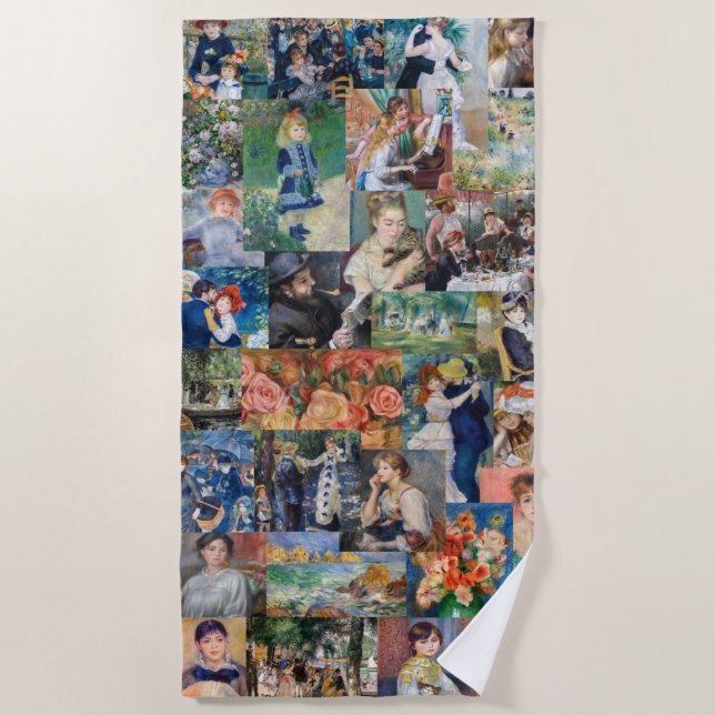 Toalla De Playa Pierre-Auguste Renoir - Obra maestra (Anverso)