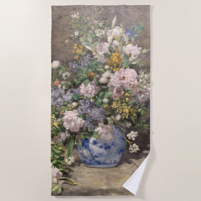 Toalla De Playa Pierre-Auguste Renoir Spring Bouquet (Anverso)