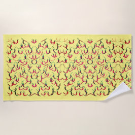 Toalla De Playa Pimientos calientes