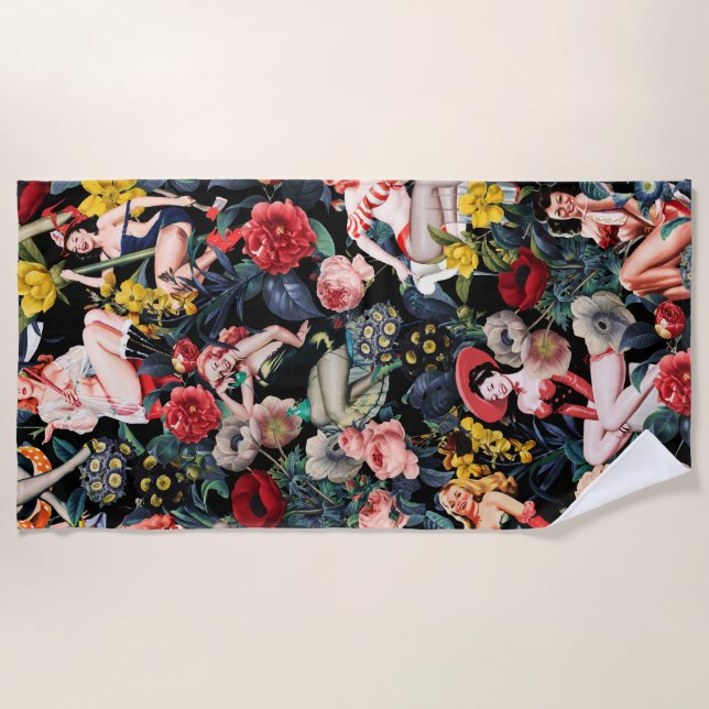 Toalla De Playa Pin-up III (Anverso)